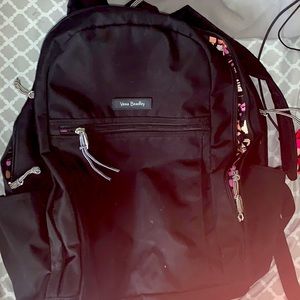 Black Vera Bradley Backpack, EUC
